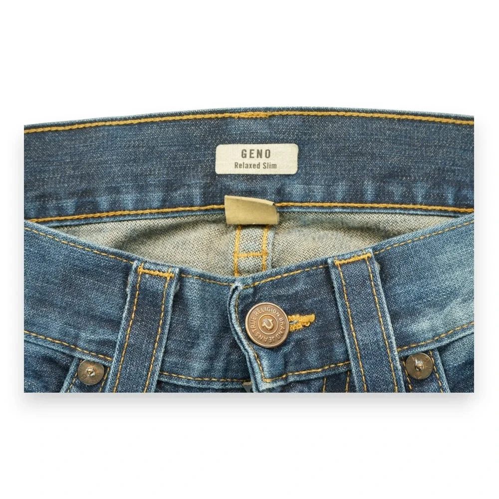 TRUE RELIGION‎ Geno Relaxed Slim Jeans Men's Size 33 M24J19NLQ3